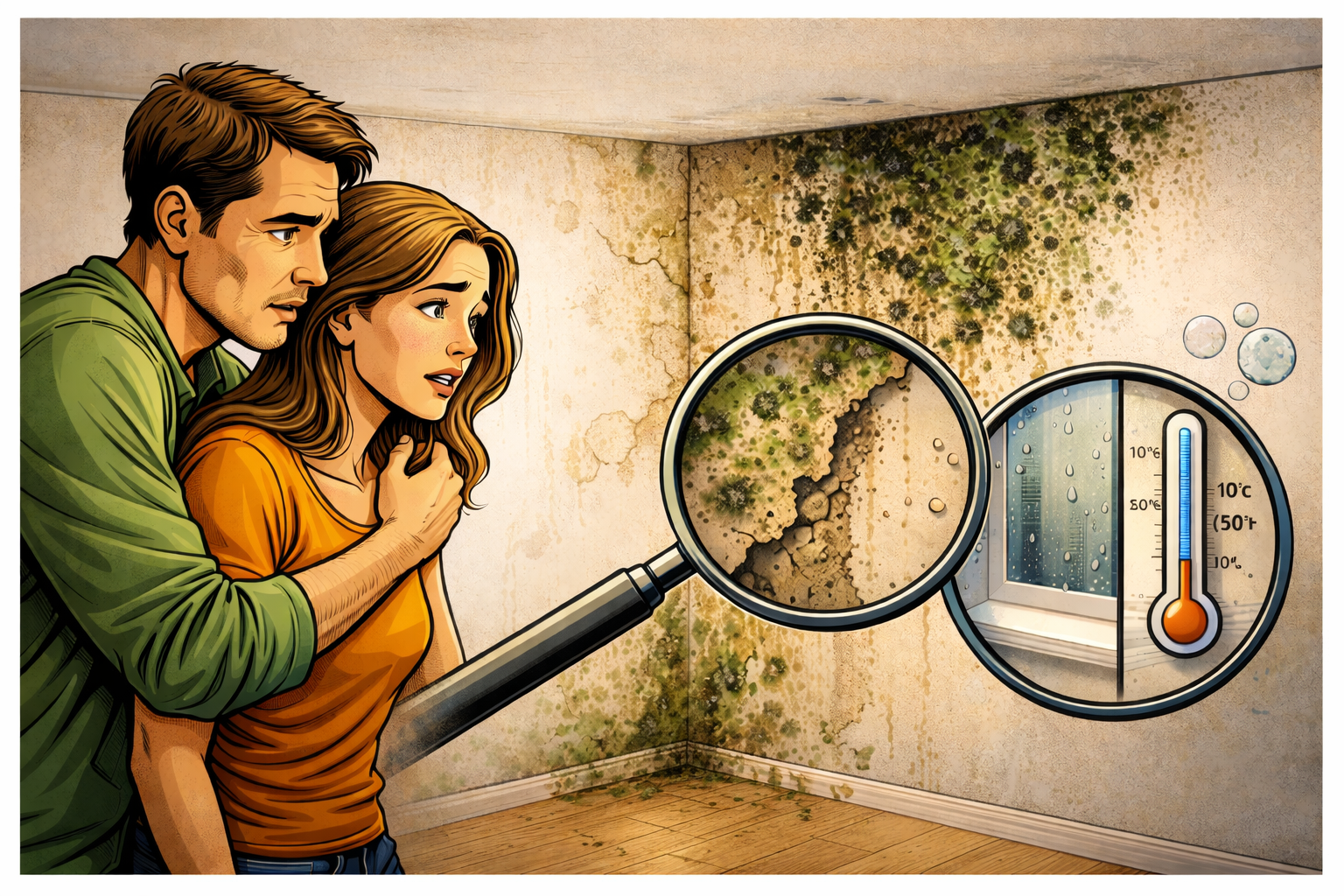 Penész vagy csak esztétikai hiba? Amit a falak valójában elárulnak